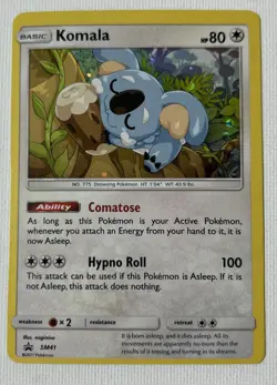 ?? Komala SM41 Black Star Promo Holo RARE Pokemon Card TCG NM koala bear vibe ?? - Image 1