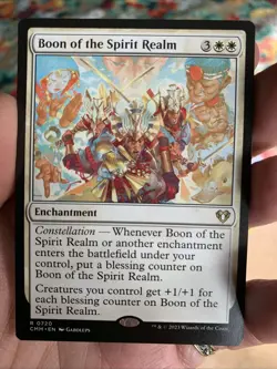 Boon of the Spirit Realm MTG Commander Masters Rare NM x1 - Magic Card - Image 1