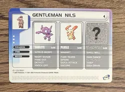 2003 Pokemon Ruby/Sapphire Version | Battle E-Card | Gentleman Nils ID 129-B001 - Image 1