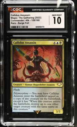 CALLIDUS ASSASSIN Warhammer 40k Surge Foil Rare CGC 10 MTG - Image 1