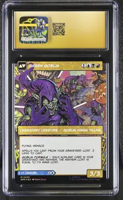 NORMAN OSBORN Marvel's Spider-Man Borderless Foil Mythic CGC Pristine 10 MTG - Image 2