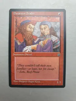 Dwarven Trader, MTG Homelands (1995) Common Red Creature NM - Image 1