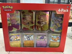 POKEMON TCG 151 TIN COLLECTION 4-PACK MINI TINS SAMS CLUB EXCLUSIVE SEALED NEW - Image 1