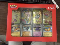 Pokemon Scarlet & Violet 151 4 Mini Tin From Sam’s Collector Set - Image 1