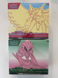 Paradox Rift Pokemon Center Elite Trainer Box Set of (2) Box's, Both Arts! - Image 1