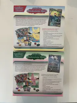 Paradox Rift Pokemon Center Elite Trainer Box Set of (2) Box's, Both Arts! - Image 2