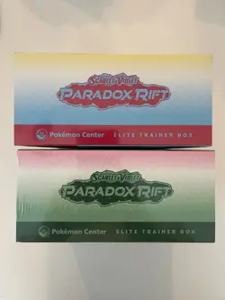 Paradox Rift Pokemon Center Elite Trainer Box Set of (2) Box's, Both Arts! - Image 3