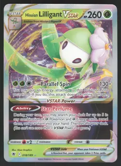 Hisuian Lilligant VSTAR 018/189 Ultra Rare Pokemon TCG SWSH10: Astral Radiance N - Image 1