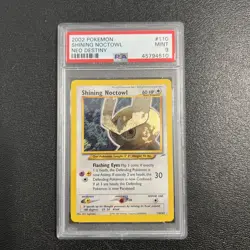 2002 Pokemon Neo Destiny #110 Shining Noctowl PSA 9 - Image 1