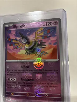 2025 Pokemon SV White Flare Sigilyph Reverse Holo Master Ball Uncommon #038/086 - Image 2