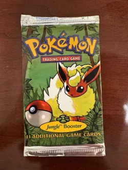 1999 Pokemon TCG Jungle Unlimited Booster Pack Sealed New Unweighed Authentic - Image 1