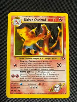 BLAINE'S CHARIZARD - 2/132 - Gym Challenge - Holo - Pokemon - NM - Image 1