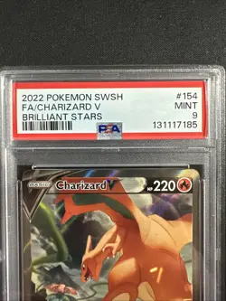 Charizard V 154/172 PSA 9 Mint Brilliant Stars Pokemon English - Image 2