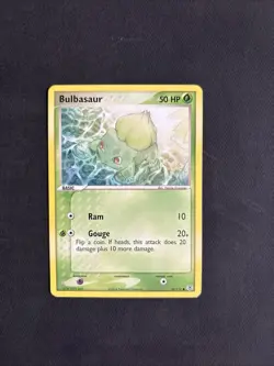 Pokemon TCG Bulbasaur EX FireRed & LeafGreen 55/112 Regular Common Non Holo - LP - Image 1