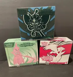 White Flare, Paradox Rift, Twilight Masquerade- Pokemon Sealed ETB LOT (3) - Image 1