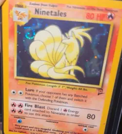 Ninetales Holo Rare 13/130 | Base Set 2 WOTC 2000 EN | Pokemon TCG | HOLO SWIRL - Image 3