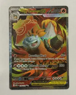 Mega Camerupt ex FULL ART Ultra Rare 156/132 ME01: Mega Evolution Pokemon TCG🔥 - Image 1