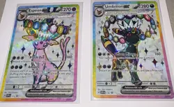 Pokemon TCG; Umbreon & Espeon Black Star Promos SVP175 SVP176 NM+ - Image 2