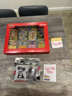 Pokemon TCG 151 Mini Tins 4 Pack + 4 Promos NIB Sealed Sams Club Exclusive NEW - Image 1