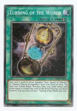 Turning of the World CYHO-EN058 Common Yu-Gi-Oh Card English 1st Edition New - Image 1