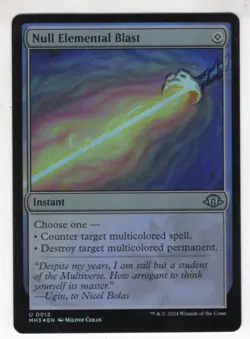 MTG Modern Horizons 3 Foil Uncommon Card #12 Null Elemental Blast - Image 1