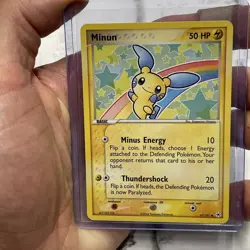 Pokemon Minun Common Hidden Legends 67/101 Pokemon Card Vintage Vtg NM Near Mint - Image 1