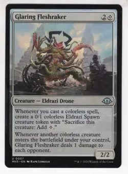 MTG Modern Horizons 3 Uncommon Card #7 Glaring Fleshraker - Image 1