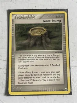GIANT STUMP 75/92 EX LEGEND MAKER Pokemon Card EX - Image 1