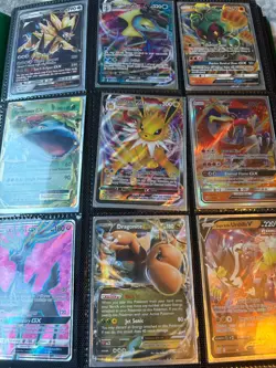 pokemon binder collection 600+ cards w/stacked cards With some Full arts! - Image 1