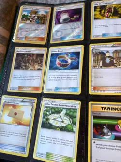 pokemon binder collection 600+ cards w/stacked cards With some Full arts! - Image 2