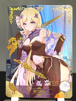 Goddess Story CCG Anime Waifu Doujin Holo Foil Card SSR - Bianka Durandal Honkai - Image 1