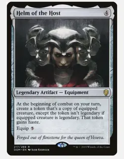 Helm of the Host Dominaria MTG Rare NM MAGIC GATHERING CARD - Image 1