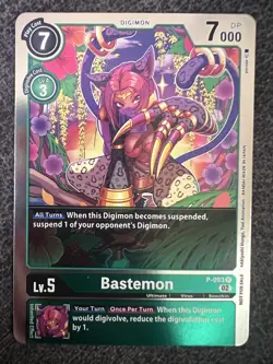 Digimon Card Game Bastemon P-093 Promo Box Topper Animal Colosseum NM - Image 1