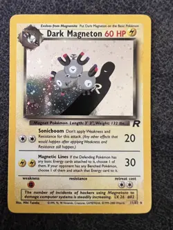 Dark Magneton 11/82 Holo Rare Pokemon Card Near Mint - Image 1