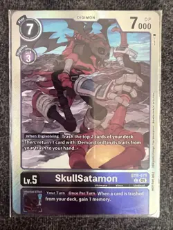 Digimon Card Game SkullSatamon BT8-079 Common NM - Image 1