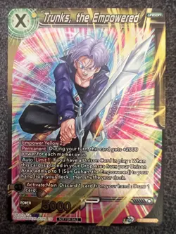 Dragon Ball Super Card Game Trunks, the Empowered P-378 PR Foil NM - Image 1