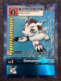 Digimon Card Game Gomamon EX1-012 Alt Art Classic Collection Near Mint - Image 1