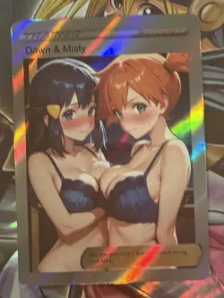 Pokemon May & Dawn Anime Waifu Custom DIY Trainer Art Sexy Pokemon card - Image 2