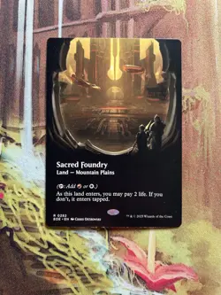 Near Mint, English - 1 x MTG Sacred Foundry - Borderless Edge of Eternities - Image 1