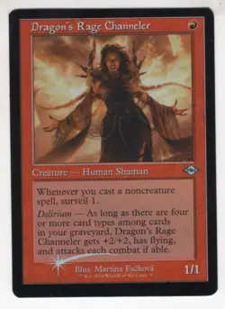 MTG Modern Horizons 3 Foil Uncommon Dragon's Rage Channeler (Retro Frame) - Image 1