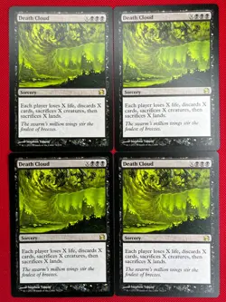 MTG 4X Death Cloud X4 Modern Masters Magic - LP/NM - Image 1