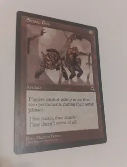 1x MTG Static Orb Tempest Rare LP Commander Legacy Vintage - Image 1