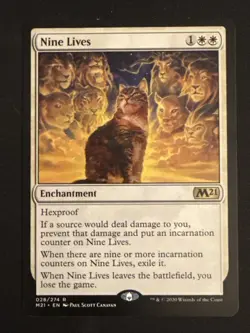 1x Nine Lives (028) Core Set 2021 M21 LP MTG Magic the Gathering x1 MKE - Image 1