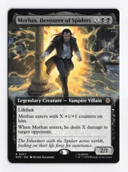 Morlun, Devourer of Spiders (Extended Art) 257 (R) MTG Marvel's Spider-Man (SPM) - Image 1