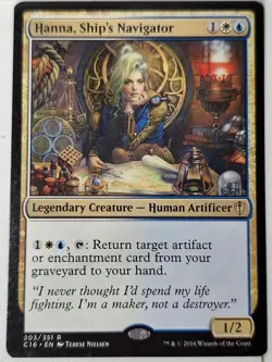Hanna, Ship's Navigator - Commander: 2016 - Magic the Gathering MTG Nice! - Image 1