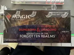 Adventures in the Forgotten Realms Set Booster Box MTG Brand New Sealed Mint 630509982875 - Image 1