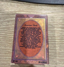 EMPTY MTG Magic the Gathering Alpha Starter Deck Box MP w/ Rulebook EMPTY - Image 1