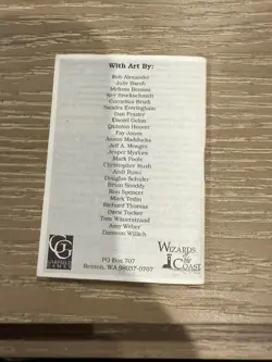 EMPTY MTG Magic the Gathering Alpha Starter Deck Box MP w/ Rulebook EMPTY - Image 4