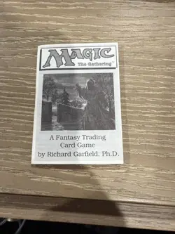 EMPTY MTG Magic the Gathering Alpha Starter Deck Box MP w/ Rulebook EMPTY - Image 5