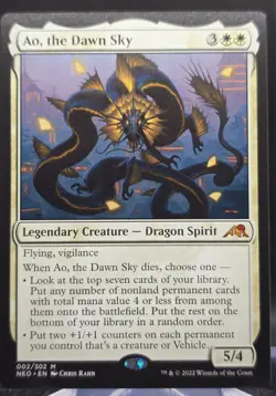 Ao, The Dawn Sky #2 Kamigawa: Neon Dynasty Regular Mythic - Image 1